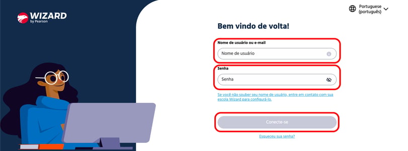 tela login_pdaw